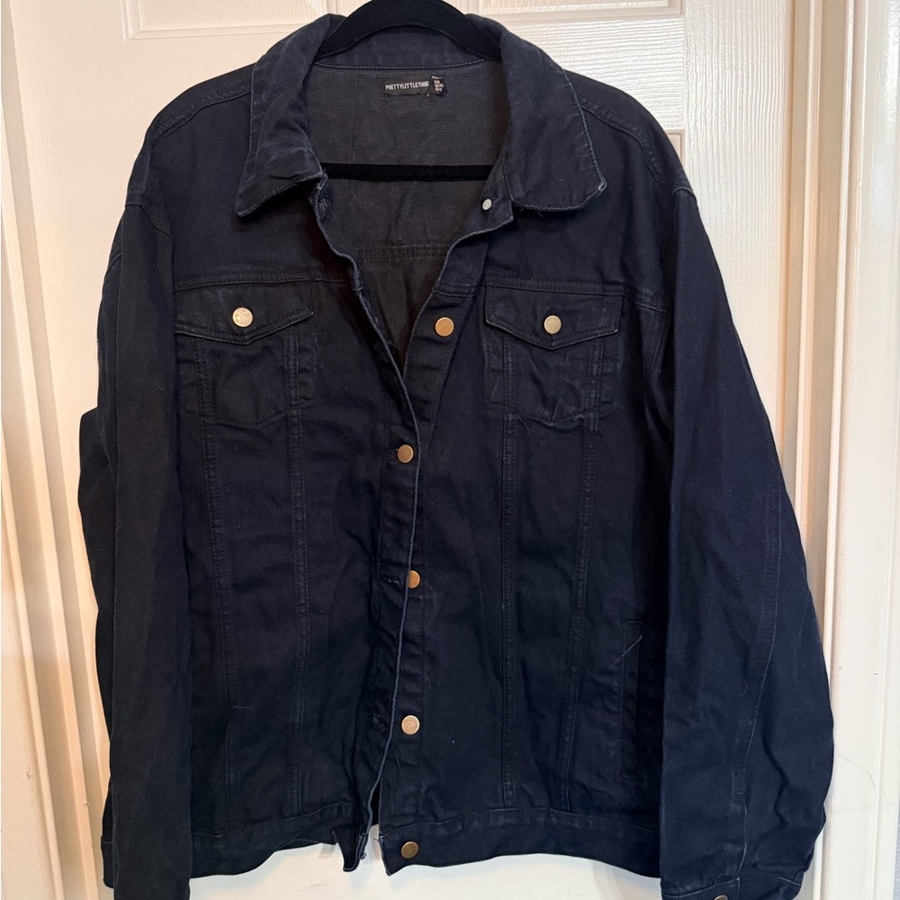 Women’s Black Oversized Denim Jacket